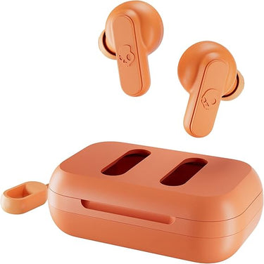 Skullcandy Dime Auricolari Wireless In-Ear con Microfono, 12 Ore di Autonomia, Compatibili con iPhone, Android e Dispositivi Bluetooth - Arancione